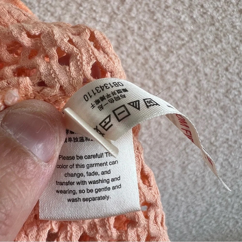 Free People Beach Women’s Crochet Love Peach Shorts‎ Size XS